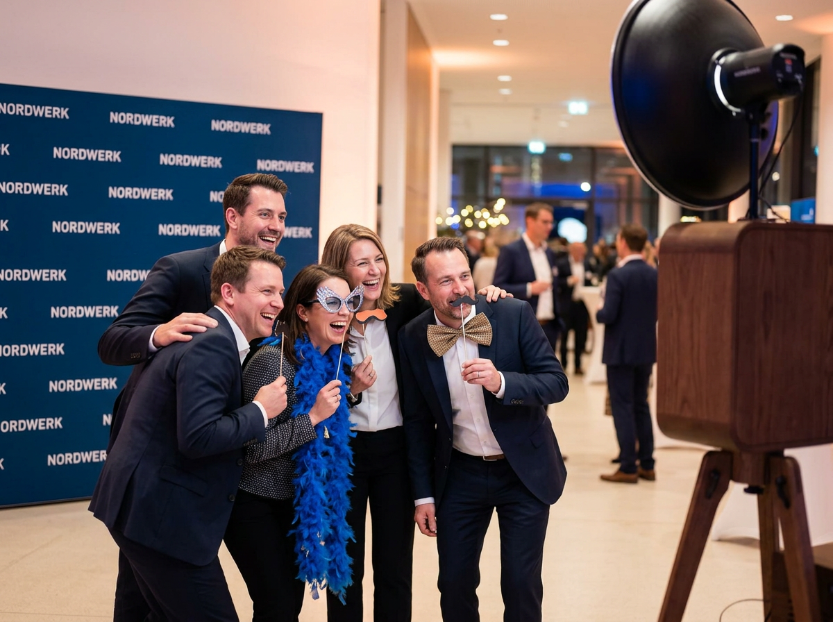Fotobox im Einsatz: Firmenanlässe